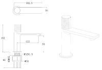 Allen Brau Liberty Смеситель для раковины, без донного клапана, излив 12,2 см, цвет: хром 5.33001-00