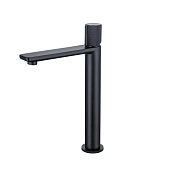 Allen Brau Liberty Смеситель для раковины высокий, без донного клапана, излив 15,5 см, цвет: черный 5.33002-31
