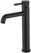 Allen Brau Priority Смеситель для раковины высокий, без донного клапана, излив 15,5 см, цвет: черный 5.31002-31