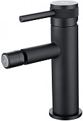 Allen Brau Priority Смеситель для биде с донным клапаном, излив 10,9 см, цвет: черный матовый 5.31004-31
