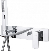 Allen Brau Infinity Смеситель для ванны с душем, на 2 потребителя, с внутренней частью, цвет: хром 5.21007-00