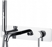 Allen Brau Priority Смеситель для ванны с душем, на 2 потребителя, с внутренней частью, цвет: хром 5.31006-00