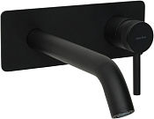 Allen Brau Priority Смеситель для раковины встраиваемый, излив 19,3 см, с внут. частью, цвет: черный 5.31003-31