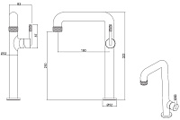 Allen Brau Reality Смеситель для раковины высокий, без донного клапана, излив 19 см, цвет: хром 5.32002-00