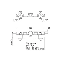 Stella Sirius Встраиваемая часть смесителя для раковины 3229 на 3 отверстия SR0100000000