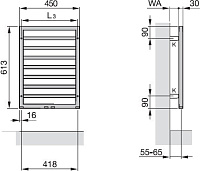 Полотенцесушитель водяной Zehnder Subway  нержавеющая сталь SUBI-060-045