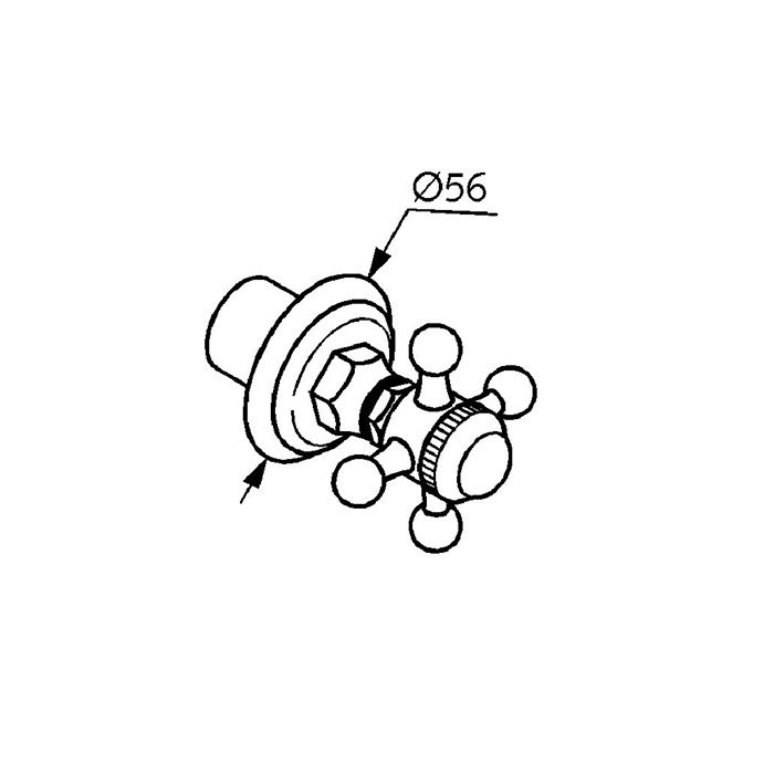 Kludi 1926 Встраиваемый вентиль для душа, цвет: золото 518034520