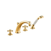 Kludi 1926 Смеситель на борт ванны с ручным душем и держателем, цвет: золото 515244520