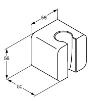Kludi A-QA Настенный держатель для душа, цвет: хром 6555105-00