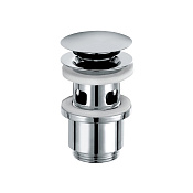 Kludi Medi Care Донный клапан Click-Clack для раковины, с переливом, цвет: хром 1042405-00