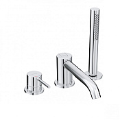 Kludi Bozz Смеситель на борт ванны с ручным душем и держателем, цвет: хром 384480576