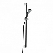 Kludi Fizz Душевой гарнитур: штанга 91,5 см, шланг, душевая лейка 1 вид струи, цвет: черный матовый 6764087-00