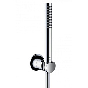 Kludi Nova Fonte Душевой гарнитур: душевая лейка с 1 видом струи, держатель, шланг 125см, цвет: хром 2085005-35