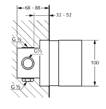 Kludi Pure&Easy Внутренняя часть DN 15 комплект для скрытого монтажа 38828