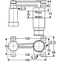 Kludi Внутренняя часть настенного смесителя DN 15 38242