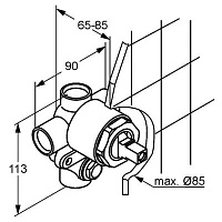 Kludi Внутренняя часть смесителя для ванны и душа DN 15 38624N