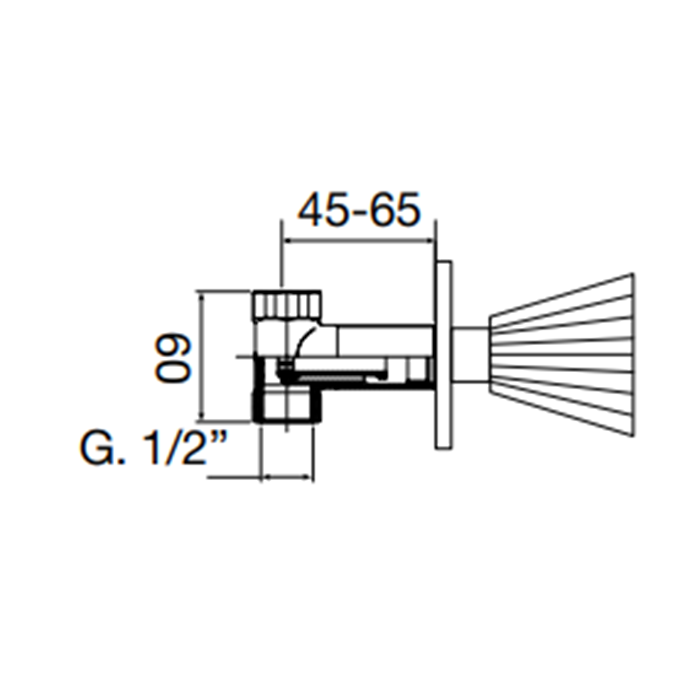Maier Artick Встраиваемый дивертер, на 4 выхода, цвет: хром 72 340CR