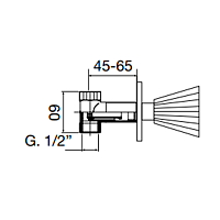 Maier Artick Кран встраиваемый 1/2”, цвет: золото 72 016O