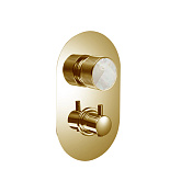 Maier Bespoke Смеситель для душа, терм., на 3 вых., цвет: золото/mother of pearl white 82 603 O R PB