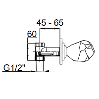 Maier Iceberg Kран встраиваемый 1/2”, цвет: хром 73 016CR