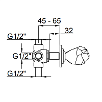 Maier Iceberg Bстроенный дивертер на 2 выхода, цвет: хром 73 320CR