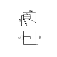 Maier Ikon Держатель т/б с крышкой, цвет: хром 23 001CR