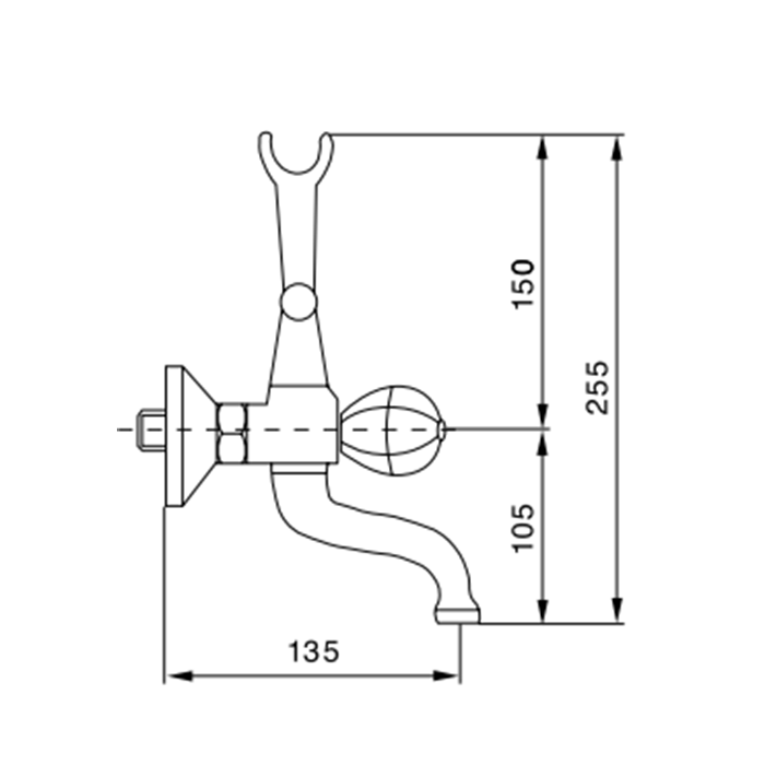 Maier Klass Смеситель для ванны/душа, встраиваемый, цвет: хром 75 112CR