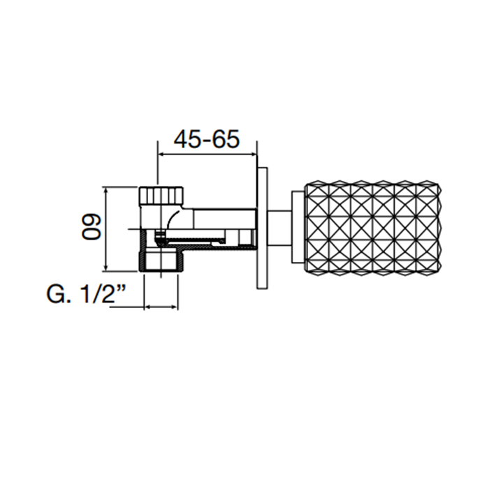 Maier Kryos Кран встраиваемый 1/2”, цвет: хром 78 016CR