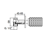 Maier Kryos Кран встраиваемый 1/2”, цвет: хром 78 016CR