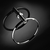 Maier Muse Diamond Полотенцедержатель-кольцо d20 см, подвесной, цвет: хром/ceralun crystal 12 002CCR