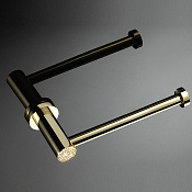 Maier Muse Diamond Держатель для туалетной бумаги, открытый, подвесной, цвет: золото/full crystal 12 011FO