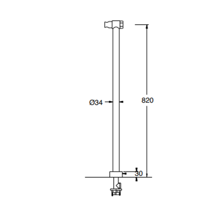 Maier Muse Diamond Смеситель для ванны, напольный, цвет: хром 67 512SCR