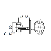 Maier Rock Кран встраиваемый 1/2”, цвет: золото 71 016O
