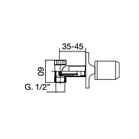 Maier Starlights Встраиваемый дивертер на 4 выхода, цвет: хром 77 340CR