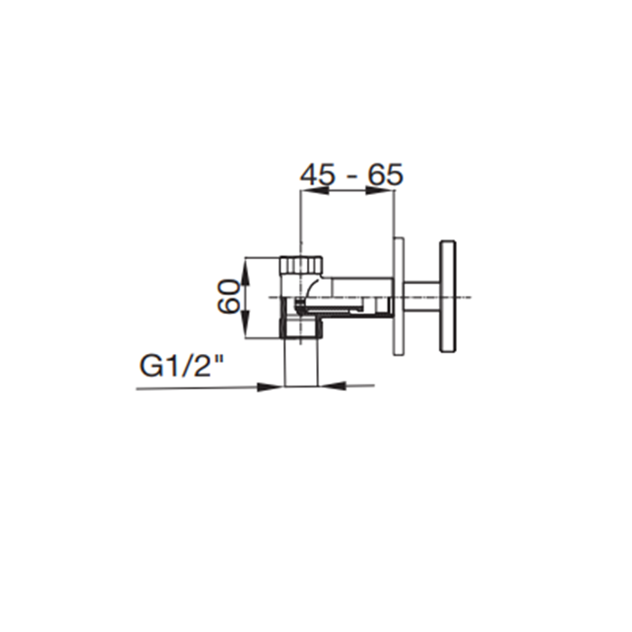 Maier Twist Kран встраиваемый 1/2”, цвет: хром 47 016CR