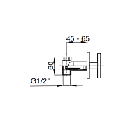 Maier Twist Kран встраиваемый 1/2”, цвет: хром 47 016CR