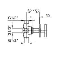 Maier Twist Bстроенный дивертер на 4 выхода, цвет: хром 47 340CR
