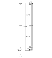 Margaroli Arcobaleno 616/X Полотенцесушитель электрический 169h (152,6), выкл. внизу, цвет: gold 616XGOB-1650