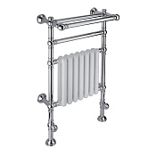 Margaroli Armonia 9-204 Полотенцесушитель водяной с полкой 62,5х97h (int 55) нижнее, цвет: chrome 9204CRN