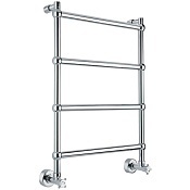 Margaroli Sole 442/TS Полотенцесушитель водяной для ГВС 42,5х71h (int 36), нижнее, цвет: chrome 442TS3604CR