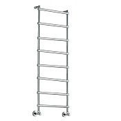 Margaroli Sole 442 Полотенцесушитель водяной для ГВС 53,5х144h (int 47), нижнее, цвет: satin chrome 4424708ACCR