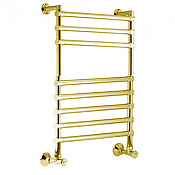 Margaroli Sole 464/8 Полотенцесушитель водяной для ГВС 53,5х76h (int 47), нижнее, цвет: brushed gold 4644708BGO