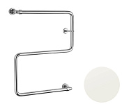 Margaroli Vento 408 Полотенцесушитель водяной для ГВС 52,7х66h (int 61), диагональное, цвет: white 408S610WH