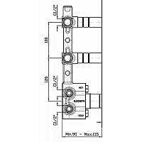 Zucchetti Внутренняя часть встраиваемого смесителя для душа R97821