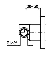 Zucchetti Внутренняя часть встраиваемого смесителя для душа R99686