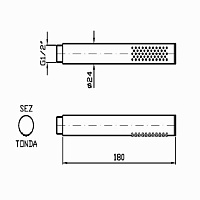 Zucchetti Pan Ручной душ, цвет: хром Z94177
