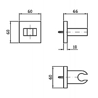 Zucchetti Aguablu Держатель для ручного душа, цвет: хром Z93945