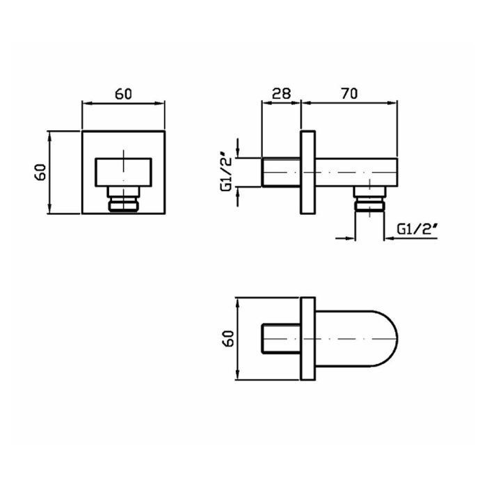Zucchetti Aguablu Шланговое соединение, цвет: хром Z93804