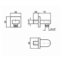 Zucchetti Aguablu Шланговое соединение, цвет: хром Z93804