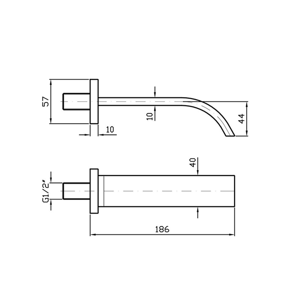 Zucchetti Aguablu Излив, цвет: хром Z93764